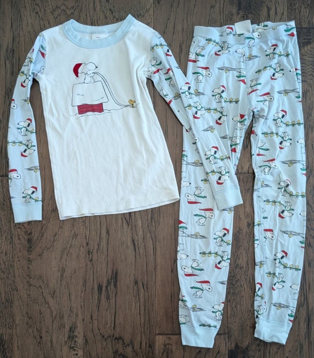 Hanna Andersson Snoopy Christmas Cotton Pajama Set